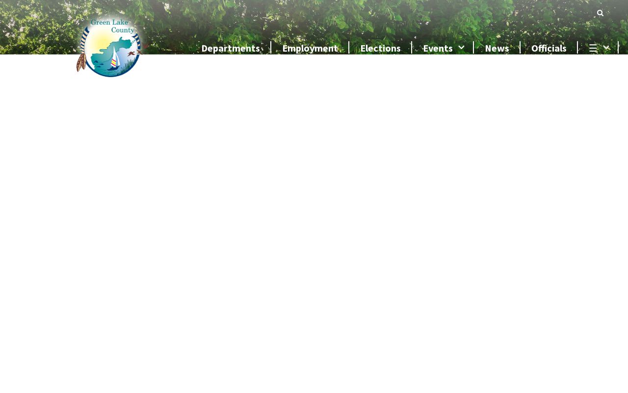 Green Lake County criminal history county government portal