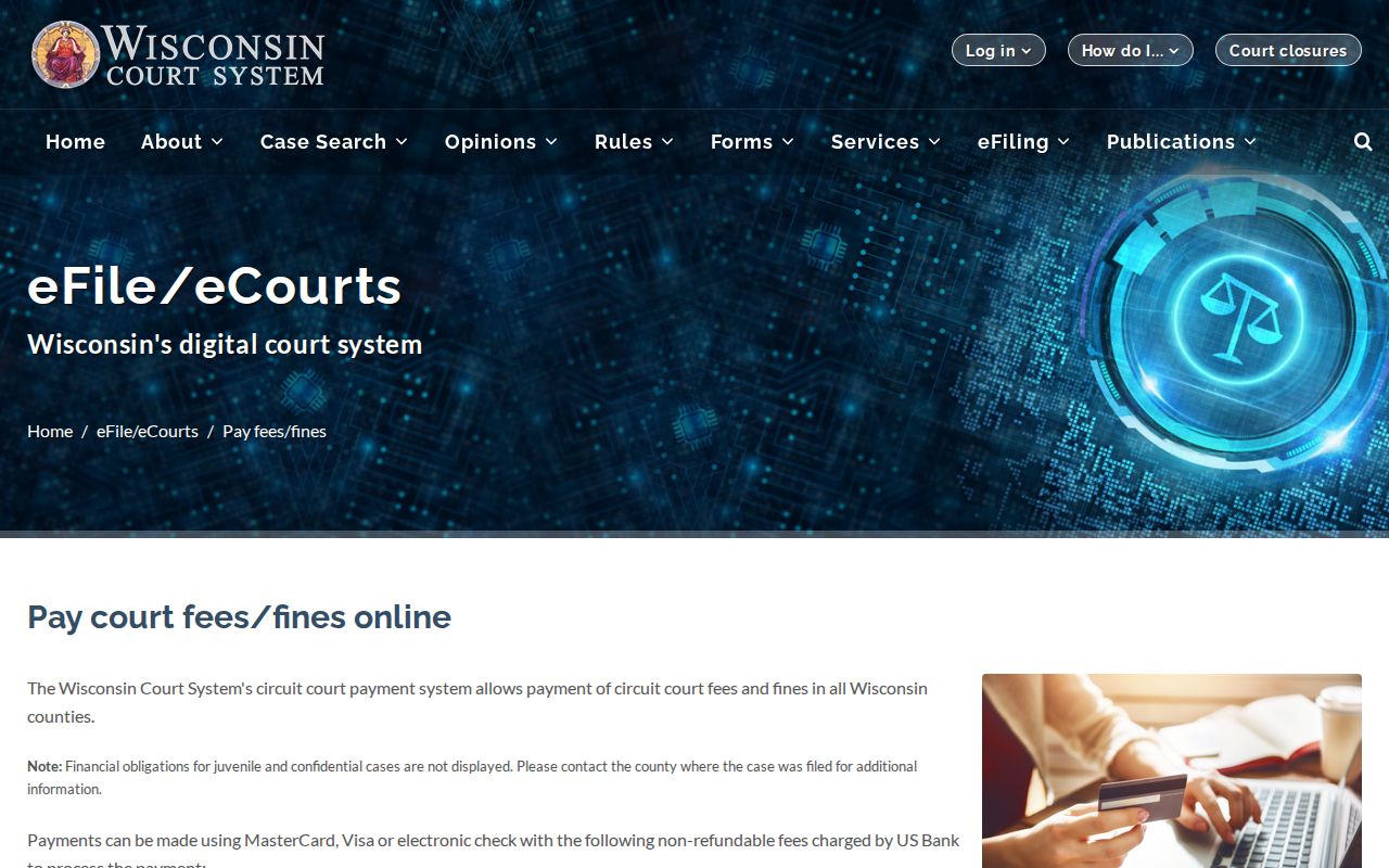 Green Lake County criminal court case payment information