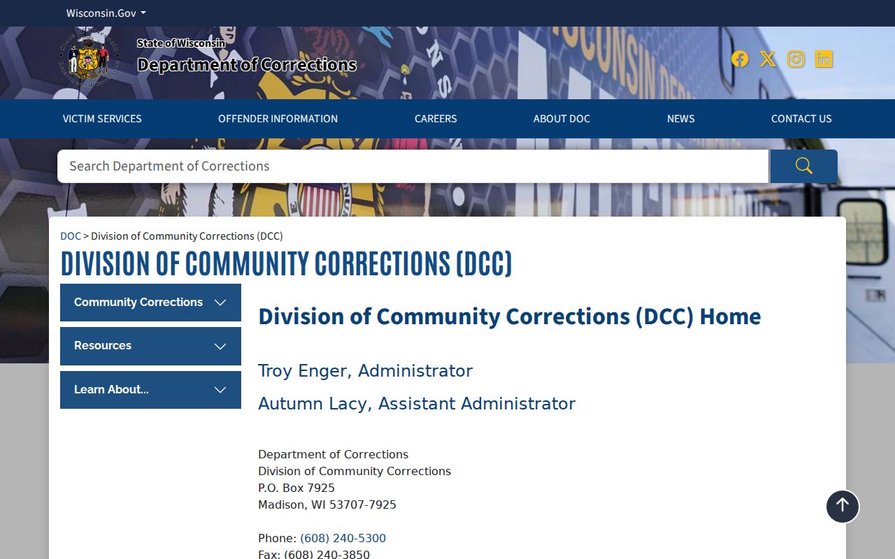 Green Lake County sex offender check community corrections source